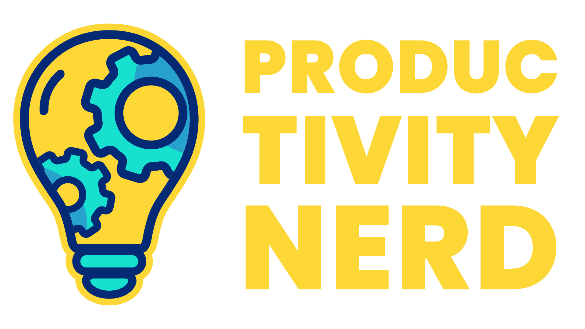 productivity nerd logo stacked